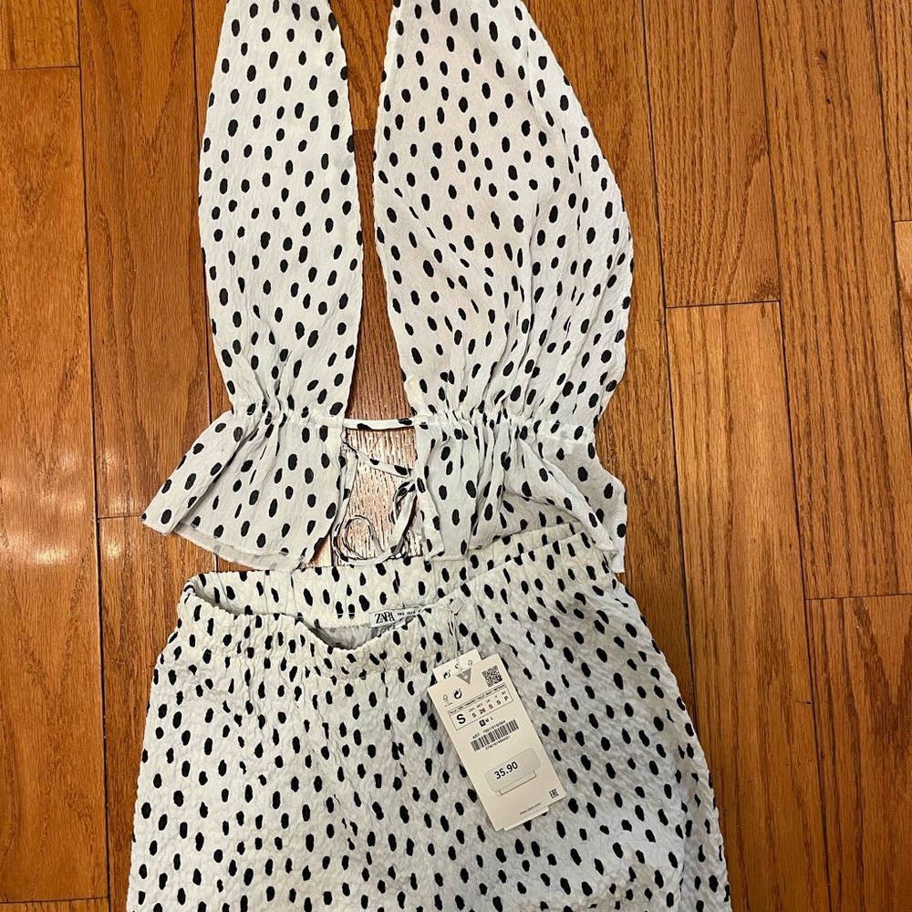 Zara Polkadot Two-Piece Set
